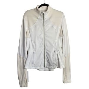 Lululemon White and Cream Define Jacket with Thumbholes